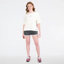 Dame Atletik Genopfrisket Boxy T-shirt Greige