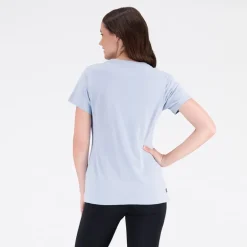 Dame Basis Logo T-Shirt Lys Arktisk Grå