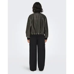 Dame Halli Oversized Bomberjakke Sort