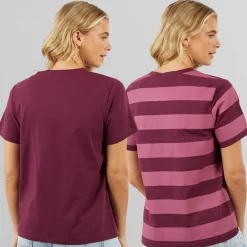 Dame Oxbow 2 Pak T-shirts Blomme/​Rosebud