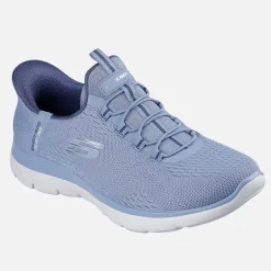 Dame slip-in Summits sneakers Blå