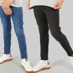 Drenge Slim To Pak Jeans Mellem Vask/​Sort Vasket