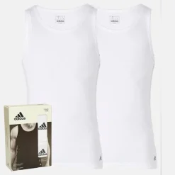 Herre Active Flex Bomuld To Pak Vest Hvid