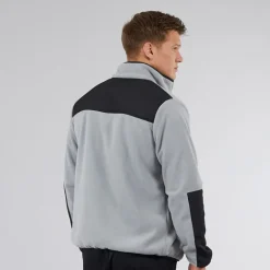 Herre Anders Funnel Neck Fleece Circular Grå