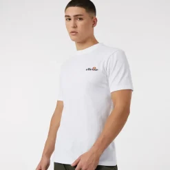 Herre Benzina Heritage Ryg Logo T-shirt Hvid