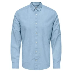 Herre Caiden Life Langærmet shirts Blå
