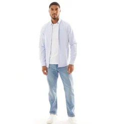 Herre Classic Oxford Langærmet shirts Blå