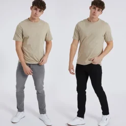 Herre Eddie To-pak Slim Fit Jeans Sort/​Mellemgrå
