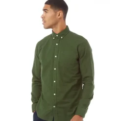 Herre Oxford Langærmet shirts Mørk Grøn