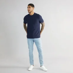 Herre Pique T-Shirt Mørk Marineblå
