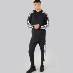 Herre Squadra 21 Pullover Sweat Hættetrøje Sort/​Hvid