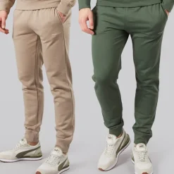 Herre Traymax Joggingbukser To-pak Khaki/​Sten