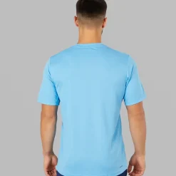 Herre Træn Essentiel Basis T-shirt Semi Blue Burst/​Sort