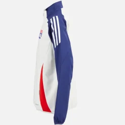 Junior Drenge OL Olympique Lyon præsentations jakke White Tint/​Midnight Indigo/​Bright Red