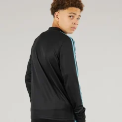 Junior Tiro 23 Club 1/​4 Zip Træningstop Sort/​Preloved Blue