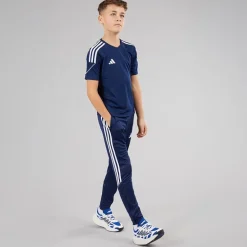 Junior Tiro 23 League T-shirt Team Navy Blue/​Hvid
